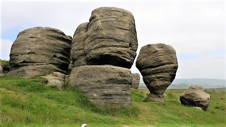 Sculpted by natural erosion