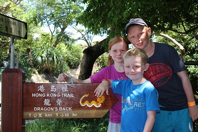 The starting point, heading first of all to Shek O peak