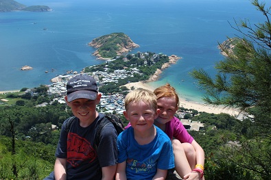 Shek O Beach below us suddenly became our utopia