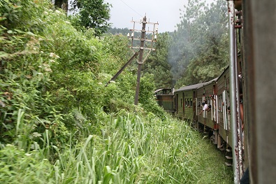 The train to Ella cuts deep into the island