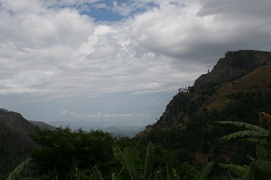 Looking out from the summit